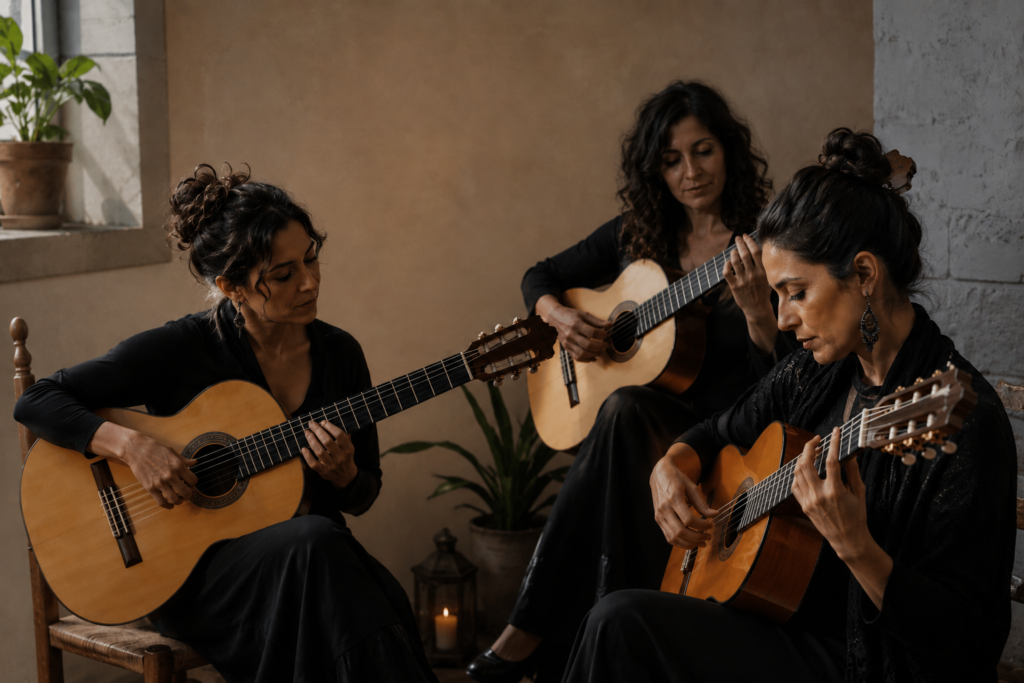 mujeres guitarristas flamencas
